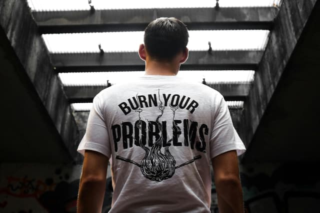 White Shirt Inside Building
