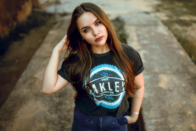 Woman Wearing T-Shirt